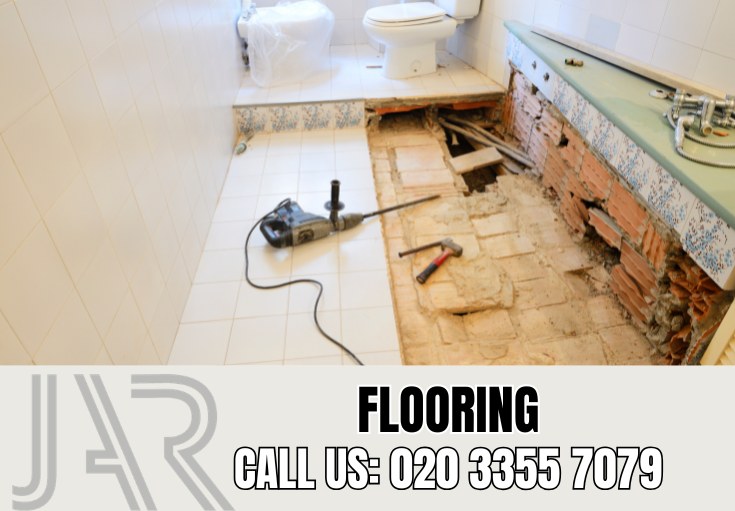 Bathroom Flooring Installation by Palmersgreen Bathroom Fitters